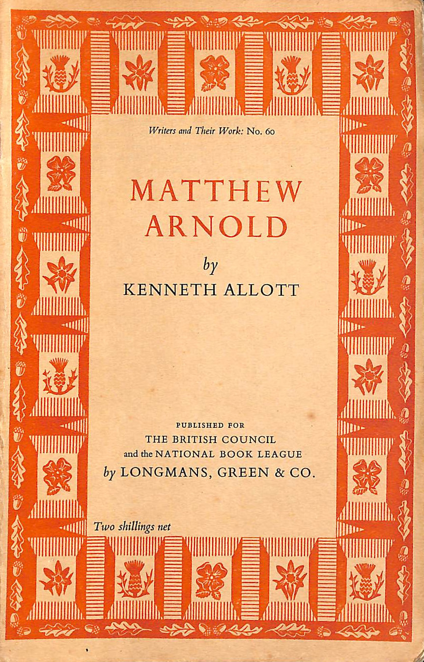 ALLOTT, K - Matthew Arnold (British Book News.