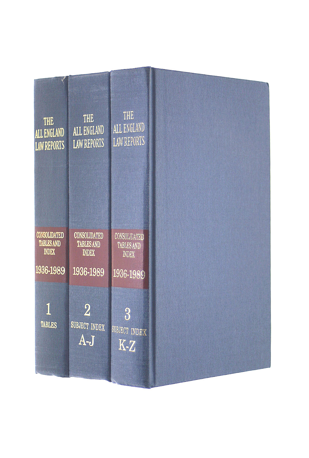 BUTTERWORTHS EDITORS - ALL ENGLAND LAW REPORTS CONSOLIDATED INDEX 1936-1989