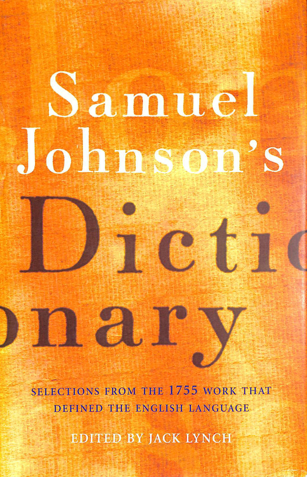 LYNCH, JACK - Samuel Johnson's Dictionary