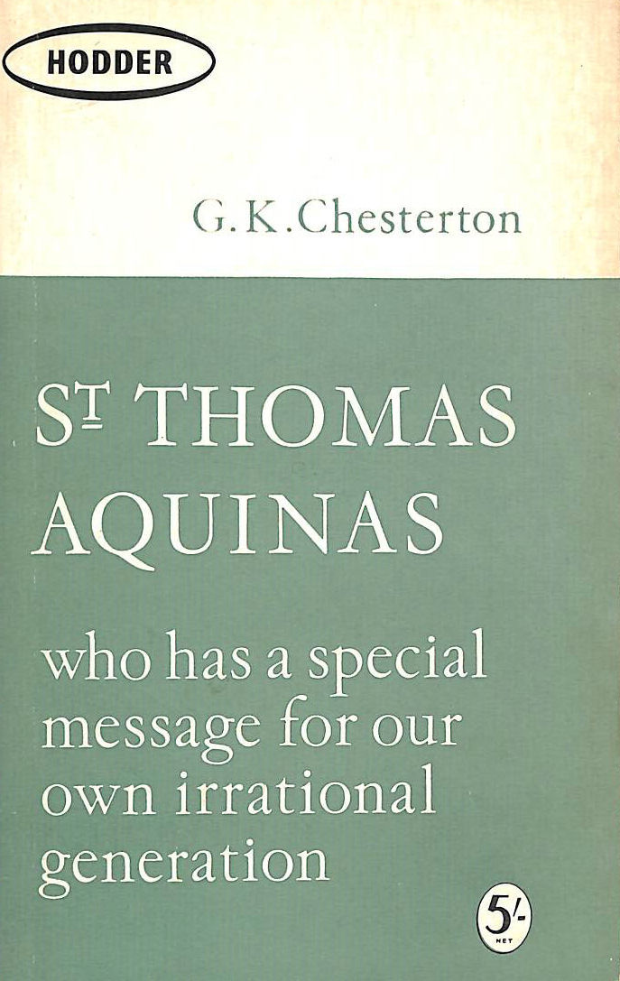 G K CHESTERTON - St. Thomas Aquinas