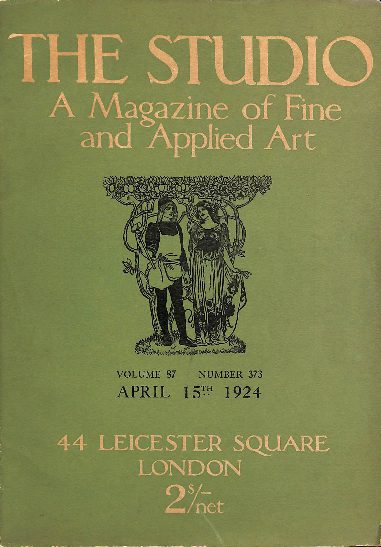 VARIOUS - The Studio, A Magazine of Fine and Applied Art, Volume 87 Number 373, Apr. 15th 1924