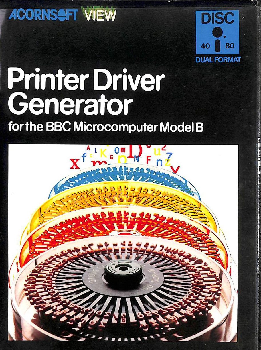 ACORNSOFT - Printer Driver Generator for the BBC Microcomputer Model B